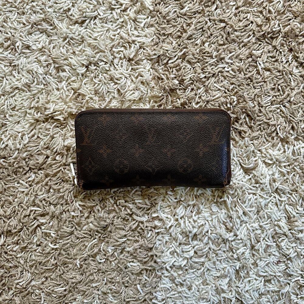 Authentic Vintage Louis Vuitton Brown Monogram Zippy Wallet Long Purse LV Canvas - Picture 2 of 13